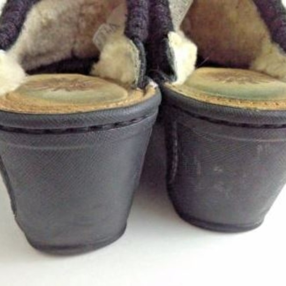 UGG Australia Gael Wedge Mules Black Size 7 - Picture 5 of 8